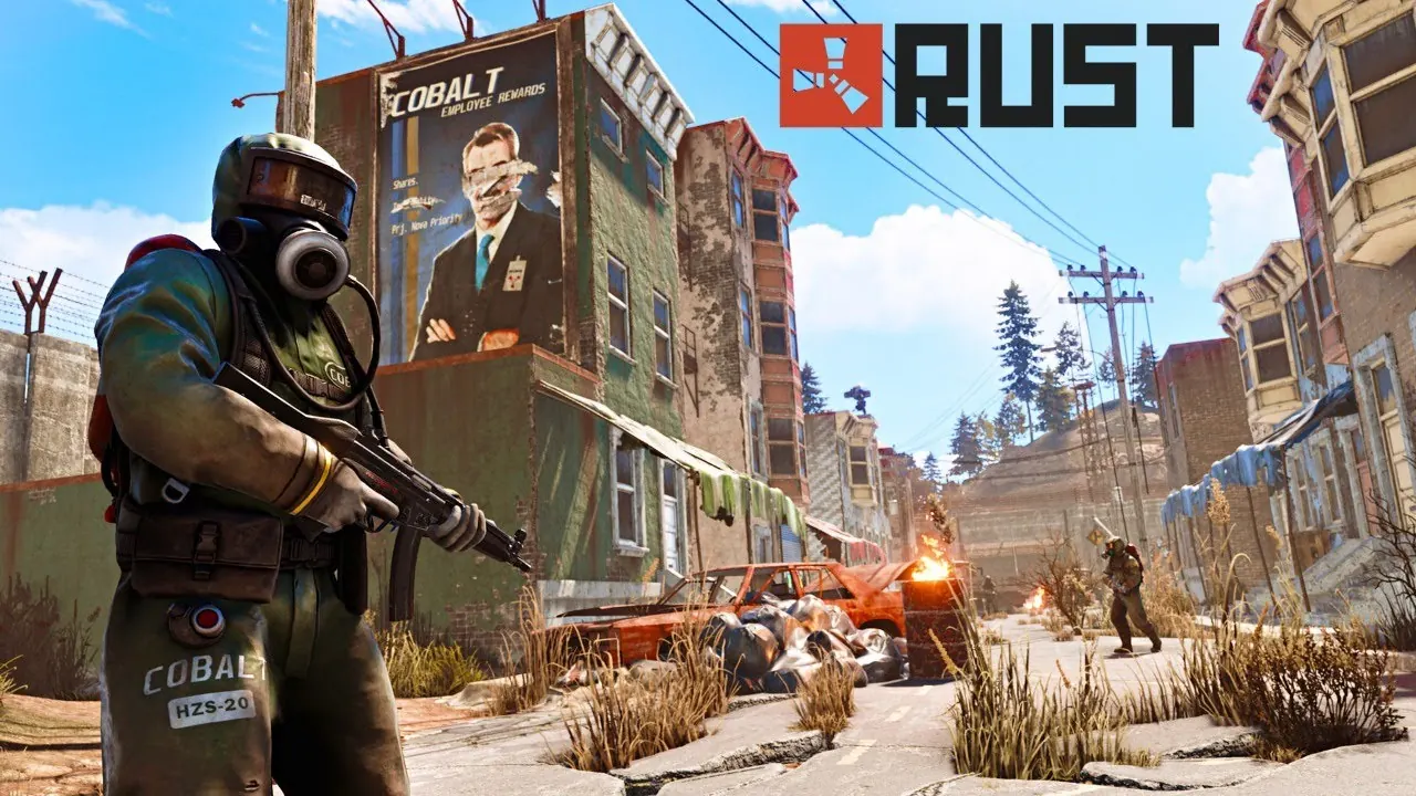 RUST hazmat suit on a Cobalt street